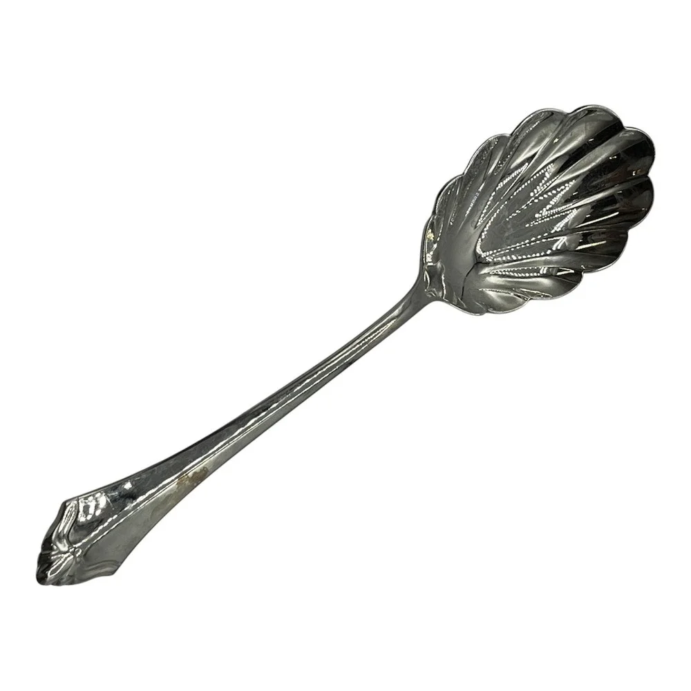 Community by Oneida Kenwood Silverplate Sugar Spoon Shell Bowl Scalloped Serving